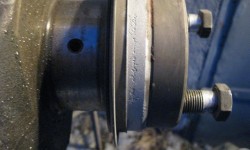 Посадочное место сальника до ремонта